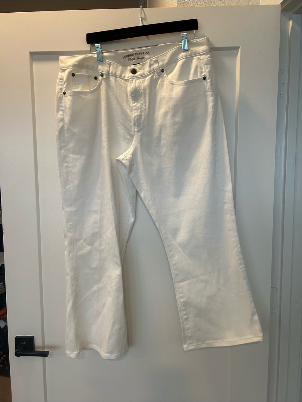Lauren Ralph Lauren White Wide-Leg Jeans